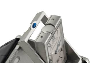 Thumbnail von Cartier Tank Basculante XL Stahl Quarz Herrenuhr Ref. W1016055 Box Klassiker