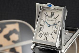 Thumbnail von Cartier Tank Basculante XL Stahl Quarz Herrenuhr Ref. W1016055 Box Klassiker