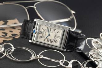 Thumbnail von Cartier Tank Basculante XL Stahl Quarz Herrenuhr Ref. W1016055 Box Klassiker