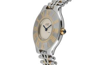 Thumbnail von Cartier 21 Must de Cartier XL Stahl / vergoldet Quarz Klassiker