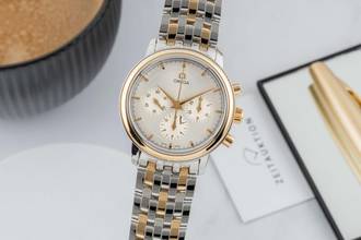  Omega De Ville Chronograph Stahl / Gold Handaufzug Ref. 4340.31.00 