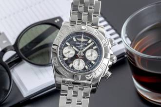 Thumbnail von Breitling Chronomat 41 B01 41 Chronograph Stahl Automatik Ref. AB0140 B&P 2012