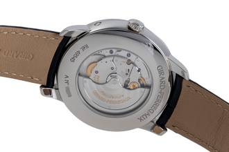 Thumbnail von Girard Perregaux 1966 Stahl Moonphase Automatik Herrenuhr Ref. 49545 B&P 2023