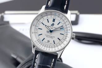 Thumbnail von Breitling Navitimer 41 Stahl Automatik Ref. A173263A1G1P1 Box & Papiere Limited