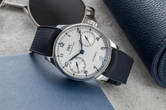 Thumbnail von IWC Portugieser Automatik 7 Days Edelstahl Automatik Herrenuhr Ref. IW500705 VP. 14000 