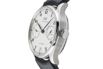 Thumbnail von IWC Portugieser Automatik 7 Days Edelstahl Automatik Herrenuhr Ref. IW500705 VP. 14000 