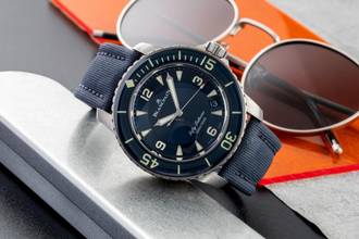 Thumbnail von Blancpain Fifty Fathoms 45 Automatik Titan Ref. 5015-12B40-O52A Box NP. 18200