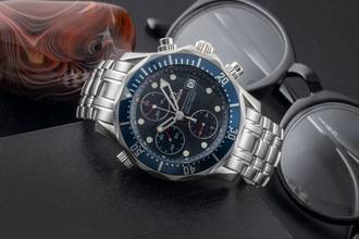 Thumbnail von Omega Seamaster Diver 300 M Chronograph Stahl Automatik Ref. 2225.80.00 Papers