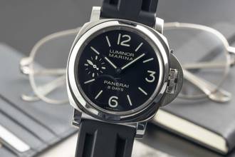 Thumbnail von Panerai Luminor Marina 8 Days Edelstahl Handaufzug Ref. PAM00510 B&P 2018