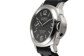 Thumbnail von Panerai Luminor Marina 8 Days Edelstahl Handaufzug Ref. PAM00510 B&P 2018