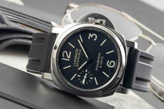 Thumbnail von Panerai Luminor Marina 8 Days Edelstahl Handaufzug Ref. PAM00510 B&P 2018