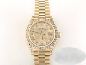 Thumbnail von Rolex Lady-Datejust Gelbgold 750 2000 Lc010 Diamanten Brillanten Automatik 18kt Yellow Gold President-band Chronometer Oyster