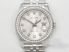 Thumbnail von Rolex Datejust 36 36mm 116244 2014 Stahl Weissgold 750 Diamanten Automatik Stainless Steel 18kt White Gold Jubilé-band Chronometer Oyster