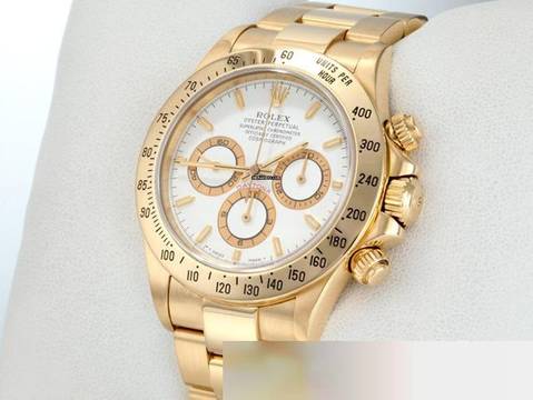 Rolex Daytona 16528 Gelbgold 750 1996 Zenith Chronograph Automatik 18kt Yellow Gold Oyster-band Chronometer