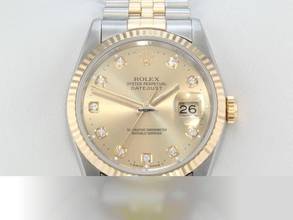Thumbnail von Rolex Datejust 36 36mm 16233 1996 Diamanten Stahl Gelbgold 750 Automatik Gold
