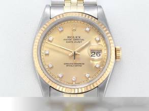 Thumbnail von Rolex Datejust 36 36mm 16233 Edelstahl Gelbgold 750 Automatik Stainless Steel 18kt Yellow Gold Jubilé-band Chronometer Oyster