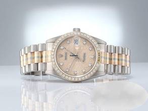 Thumbnail von Rolex Datejust 31 Tridor 750 Gelbgold Weissgold Rosegold Diamanten Gold