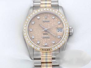 Thumbnail von Rolex Datejust 31 Tridor 750 Gelbgold Weissgold Rosegold Diamanten Gold
