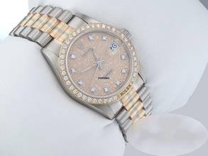 Thumbnail von Rolex Datejust 31 Tridor 750 Gelbgold Weissgold Rosegold Diamanten Gold