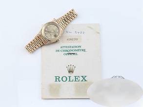 Thumbnail von Rolex Lady-Datejust Gelbgold 750 69238 1996 Diamanten Brillanten Automatik Gold