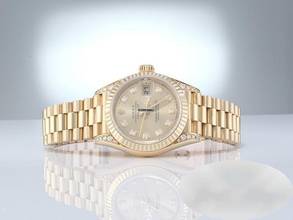 Thumbnail von Rolex Lady-Datejust Gelbgold 750 69238 1996 Diamanten Brillanten Automatik Gold