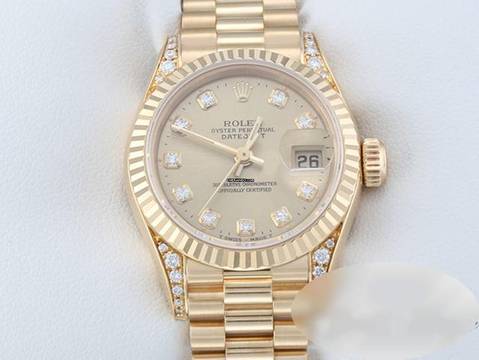 Rolex Lady-Datejust Gelbgold 750 69238 1996 Diamanten Brillanten Automatik Gold