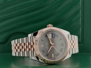 Thumbnail von Rolex Datejust 41 Ii 126331 Steel & Rose Gold With Wimbledon Dial 41mm - Like New 2020