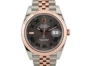 Thumbnail von Rolex Datejust 41 Ii 126331 Steel & Rose Gold With Wimbledon Dial 41mm - Like New 2020