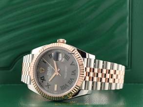 Thumbnail von Rolex Datejust 41 Ii 126331 Steel & Rose Gold With Wimbledon Dial 41mm - Like New 2020