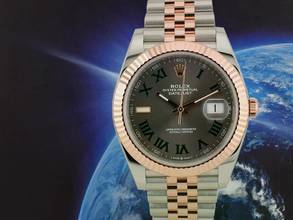 Thumbnail von Rolex Datejust Ii 126331 Steel & Rose Gold With Wimbledon Dial 41mm - Like New 2020