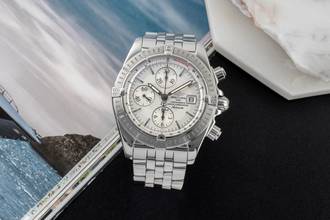 Thumbnail von Breitling Chronomat Evolution Chronograph Stahl Automatik Ref. A13356 Papiere