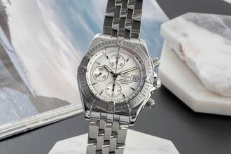Thumbnail von Breitling Chronomat Evolution Chronograph Stahl Automatik Ref. A13356 Papiere