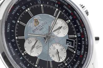 Thumbnail von Breitling Transocean Chronograph Unitime Otomatik Çelik Ref. AB0510U4/BB62 B&P