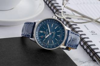 Thumbnail von Breitling Navitimer 35 Edelstahl Automatik Medium Ref A17395161C1P2 Papiere 2024