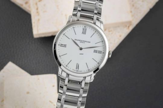 Baume & Mercier Classima Stahl Herrenuhr Ref.M0A10354 65809 Papiere