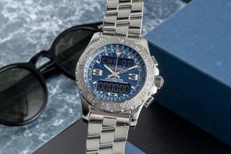 Thumbnail von Breitling Airwolf Chronograph Black Dial Edelstahl Quarz Herrenuhr Ref. A78363