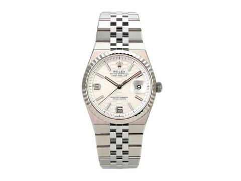 Rolex Land-Dweller 36 Oystersteel Weißgold Ref. 127234 Tiefweiß Wabe Flat Jubile-Band