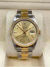 Thumbnail von Rolex Datejust 36 Steel/Gold Champagne Diamond Dial Ref:16233 like NEW yea:1991