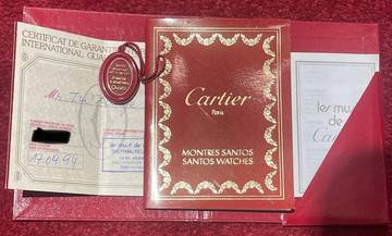Thumbnail von Cartier Santos Ronde Stahl/Gold 30mm with Papers year:1994 Top Condition
