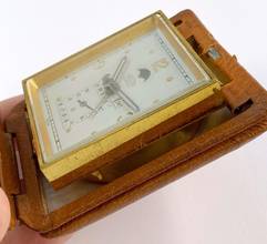 Thumbnail von Angelus Table Clock Tisch Uhr Triple Date Moonphase 8 Days Power Reserve Reise Uhr unbekannt