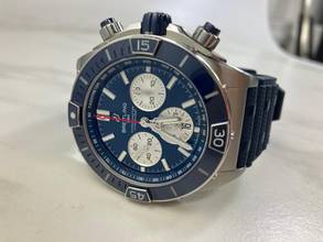 Thumbnail von Breitling Chronomat Super Chronomat B01 44 Blue Line / Box+Papiere/03-2026