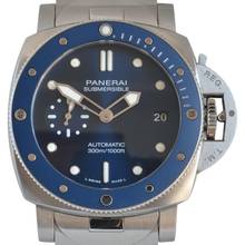 Thumbnail von Panerai Luminor Submersible 42MM PAM01068 Blau notte Automatik Komplettset