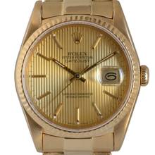 Thumbnail von Rolex Datejust 36 16238 Tapestry champagne dial Full Set TOP Condition