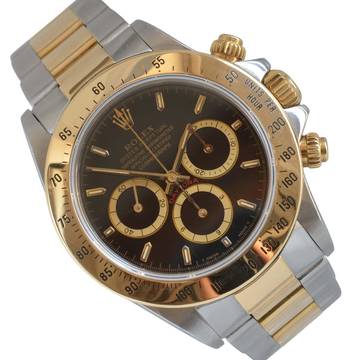 Rolex Daytona 16523 L24 black with 6 reversed dial 1989 very rare
