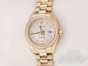 Thumbnail von Rolex Lady-Datejust 179138 2005 Gelbgold 750 Diamanten Automatik Gold