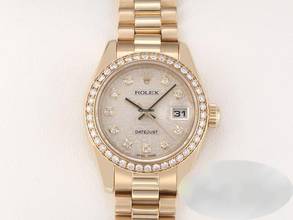 Thumbnail von Rolex Lady-Datejust 179138 2005 Gelbgold 750 Diamanten Automatik Gold