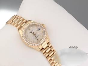 Thumbnail von Rolex Lady-Datejust 179138 2005 Gelbgold 750 Diamanten Automatik Gold