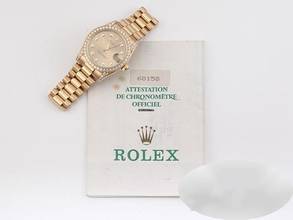 Thumbnail von Rolex Datejust 31 31mm 68158 2001 Gelbgold 750 Diamanten Automatik Gold