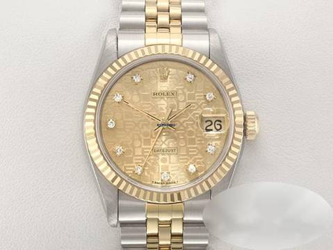 Rolex Datejust 31 31mm 68273 Stahl Gelbgold 750 Diamanten Automatik