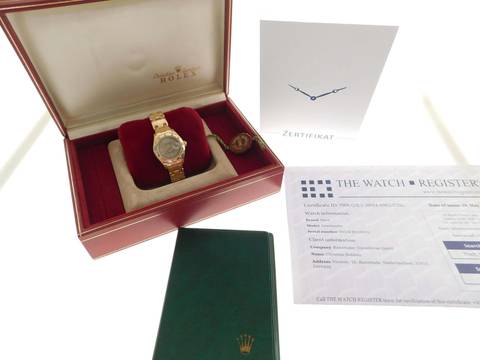 Rolex Lady-Datejust Pearlmaster mit original Brillant Lünette im Top Zustand sehr guter Zustand 29 mm Damenuhr